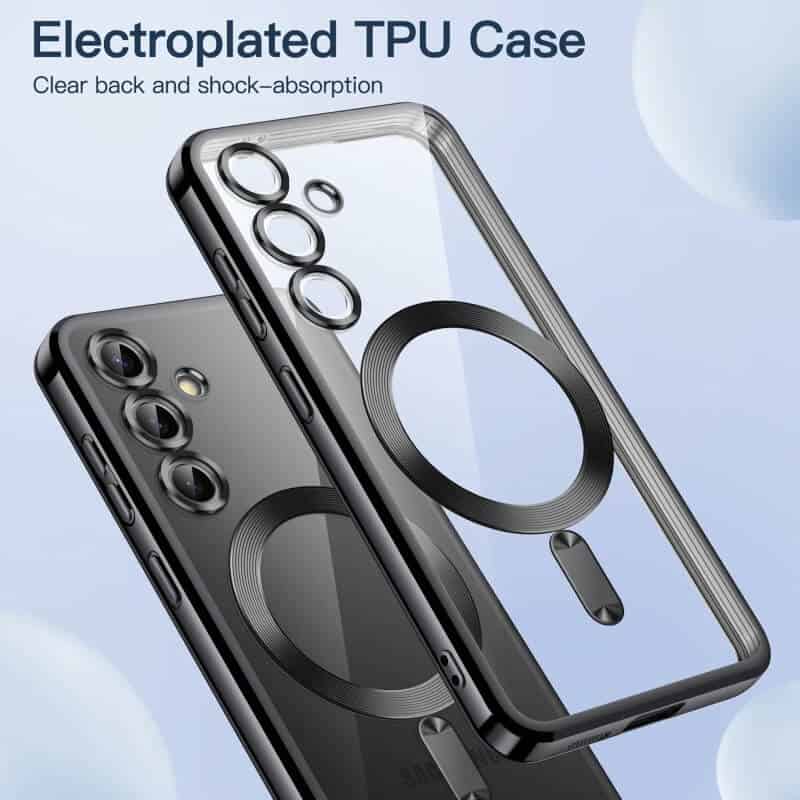 For Samsung Galaxy S25 S24 S23 S22 S21 Ultra Edge MagSafe Magnetic Case with HaloLock Shockproof Military Grade Protection Clear Cover For Samsung Galaxy S25 S24 S23 S22 S21 Ultra Edge MagSafe Magnetic Case with HaloLock Shockproof Military Grade Protection Clear Cover